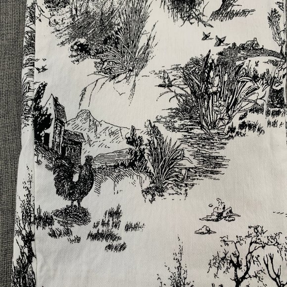 Philosophy Republic Clothing Pants Farm Animal Country Print Small off White Mid - Picture 6 of 16